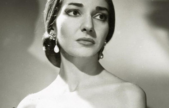 Black & White Photo of Maria Callas
